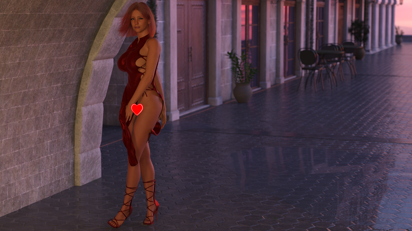 WIP 15: Sofia's perfect dress + ruthless wind + going commando = Very risky combination! (free edition)